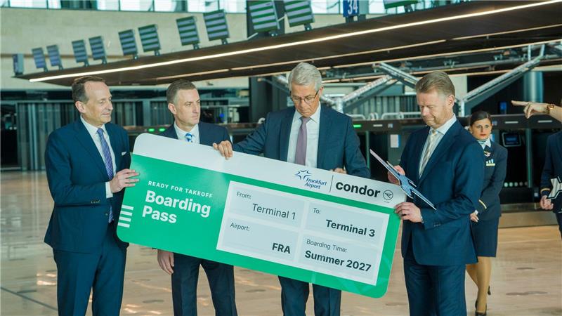 Condor geht am Flughafen Frankfurt auf Distanz zur Lufthansa Condor zieht in das neue Terminal am Frankfurter Flughafen.