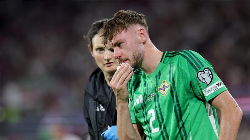Nordiren wittern Chance: Gegen DFB-Team „noch mehr möglich“ Conor Bradley wird den Nordiren gegen Deutschland fehlen. (Archivbild)