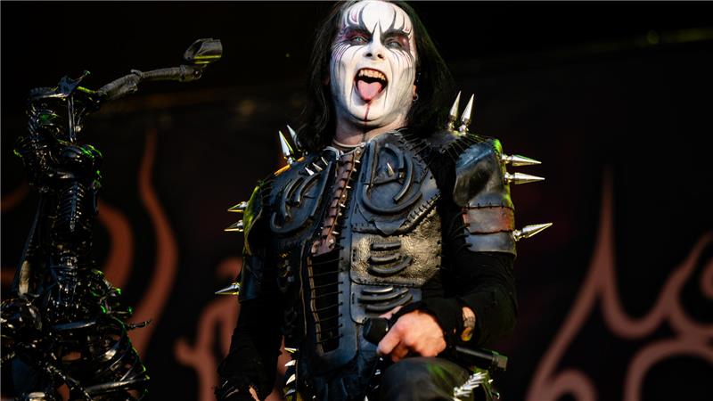 Cradle of Filth: ein Mitglied der britischen Extreme-Metal-Band aus Suffolk.