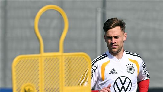 DFB-Kapitän Joshua Kimmich trainiert in Herzogenaurach. 
