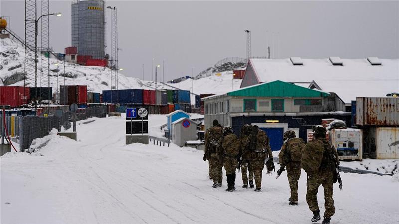 Dänische Soldaten im Hafen von Nuuk. (Archivbild)