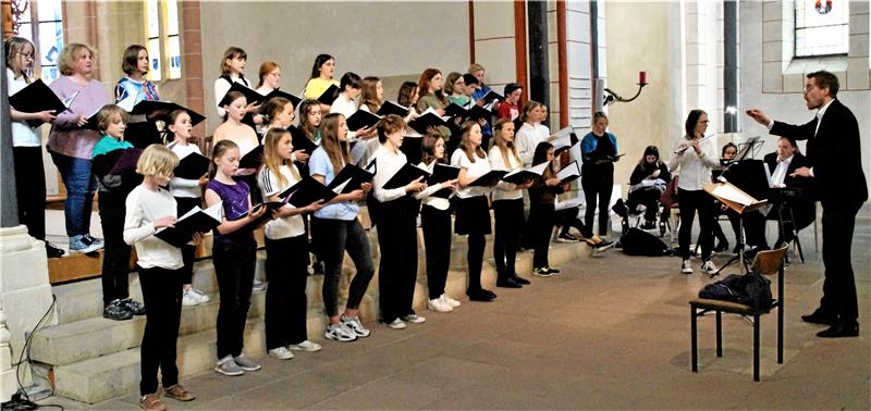 Deutsch-dänisches Chorkonzert in der Marktkirche Dänische und deutsche Kinder- und Jugendchoristen in der Marktkirche. Foto: Dürich