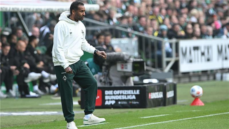 Daniel Thioune hatte sich mit Werder Bremen schon vor dem letzten Saisonspiel gerettet.