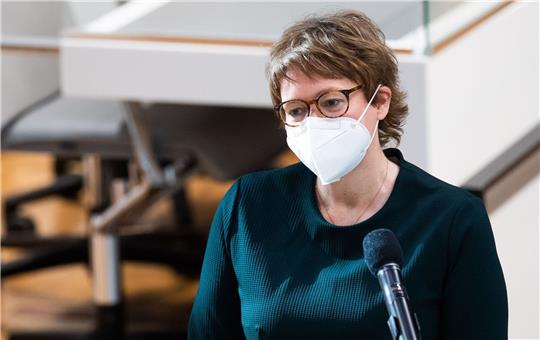 Daniela Behrens (SPD) nach ihrer Vereidigung.
