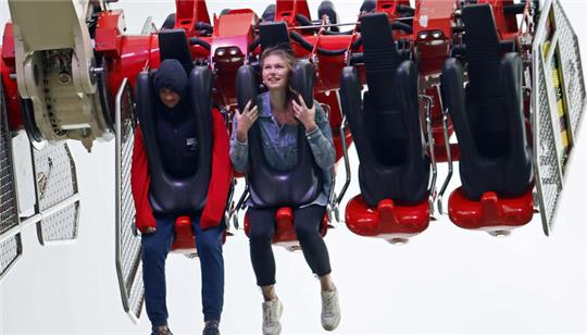 Das 65 Meter hohe Airborne ist nichts für schwache Nerven.