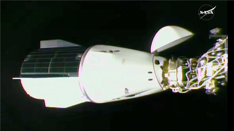 Das Andocken der SpaceX-Kapsel an die Internationale Raumstation