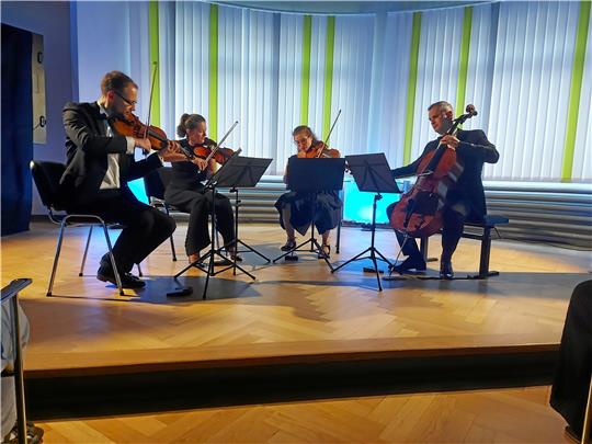 Das Auner Quartett gastiert im Rahmen des Musikfests im „Arcachon Saal“ des neuen KuMa-Zentrums am Museumsufer.  Foto: Jelinski