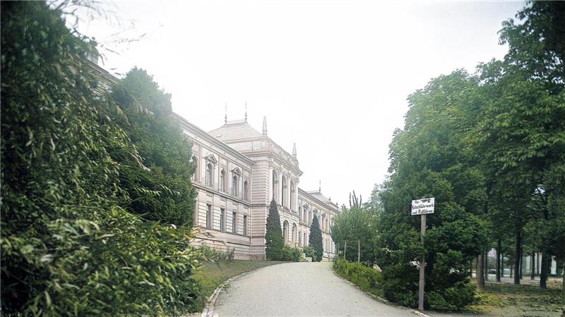 Das Badehaus um 1920