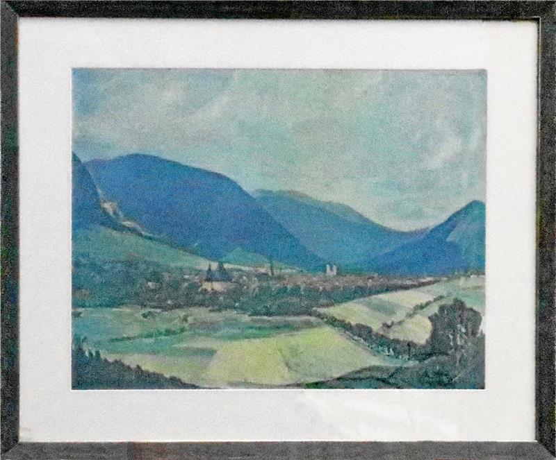 Das Bild "Goslar im Kreis seiner Berge" des Malers Reinecke-Altenau hing im Salon des Schiffes Goslar, das vor Panamaribo/Surinam versenkt wurde.