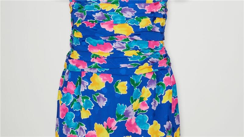 Kleidungsstücke von Prinzessin Diana werden versteigert Das Blumenkleid aus Dianas Garderobe wird auf 100.000 bis 200.000 Dollar geschätzt.