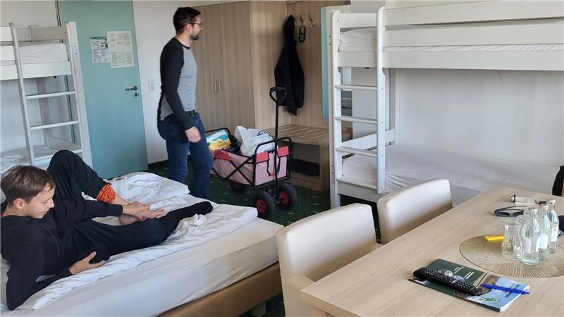 Ein Sechsbettzimmer im Brockenhotel.