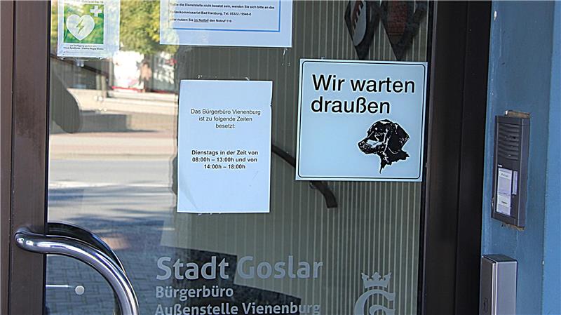 Vienenburger Bürger-Büro: SPD fordert neues Konzept Das Bürgerbüro in Vienenburg ist oft geschlossen. Als Grund wird Personalmangel angegeben.