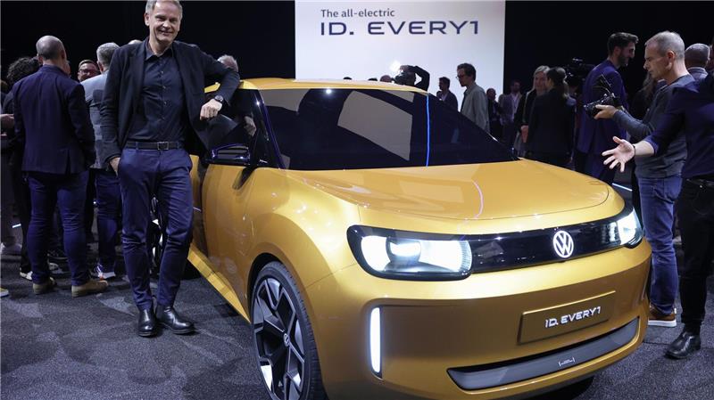 Das Einstiegsmodell ID.EVERY1 soll das erste VW-Auto mit der zusammen mit Rivian entwickelten Elektronik-Architektur werden. (Archivbild)