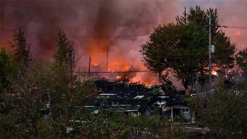 Das Feuer ist bereits am Nachmittag ausgebrochen. 