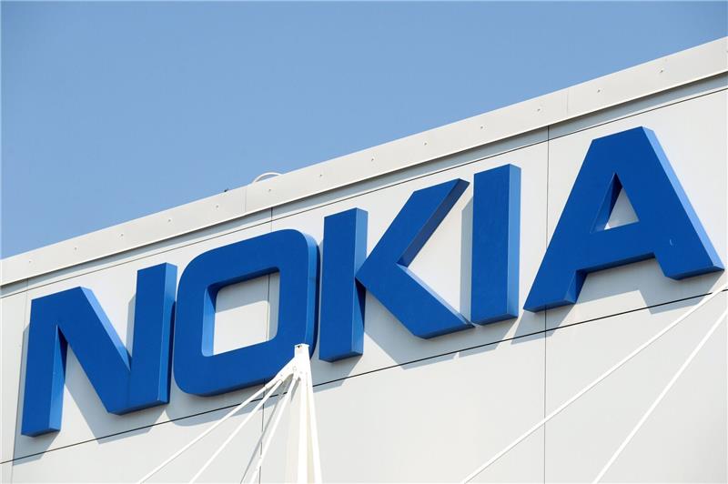 Nokia gewinnt Patent-Prozess gegen Smartphone-Anbieter Vivo Das Firmenlogo des Technologieunternehmens Nokia am Hauptsitz in Espoo.
