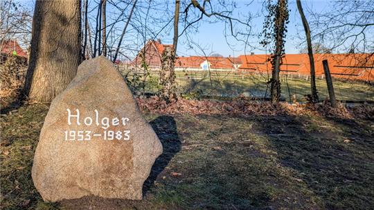 Das Fjord-Pony Holger erhält einen Gedenkstein im Schlosspark, obwohl er weder für Zucht- noch Sporterfolge bekannt ist.
