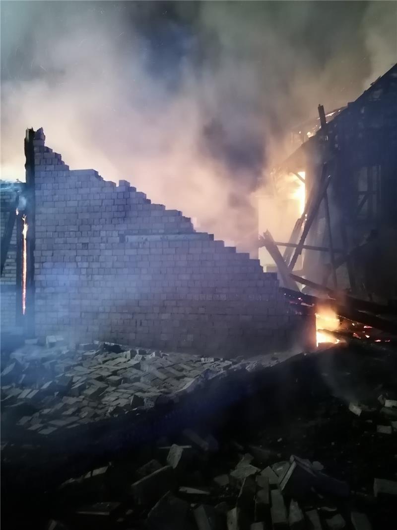 Das Gebäude ist einsturzgefährdet. Foto: Berufsfeuerwehr Salzgitter