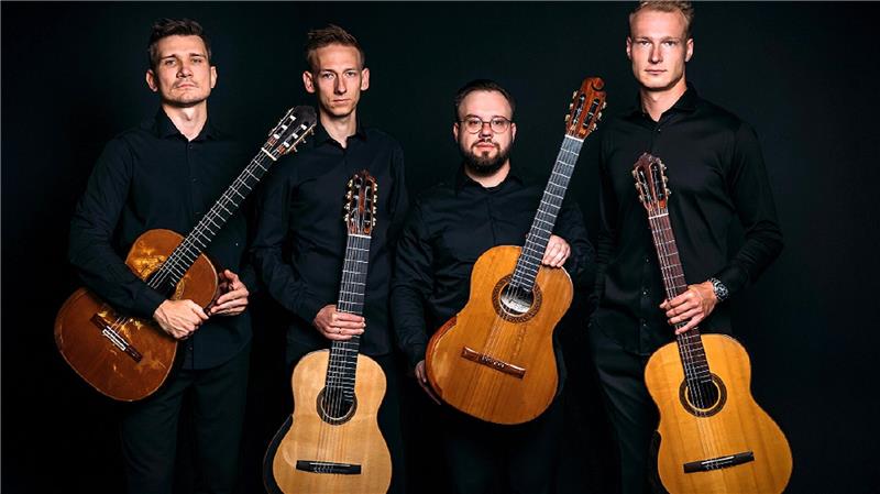 Das Gitarrenquartett Erlendis gibt das zweite Konzert der 56. Harzburger Musiktage.