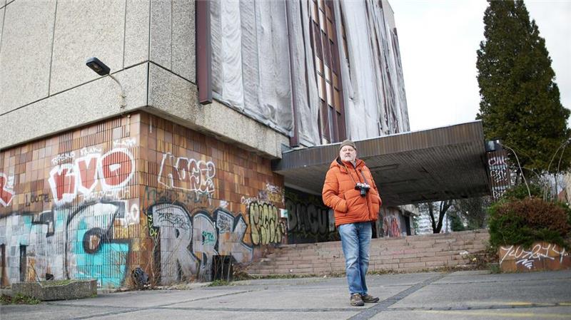 Das Haus 18, in das damals Demonstranten eindrangen, ist heute eine Ruine.