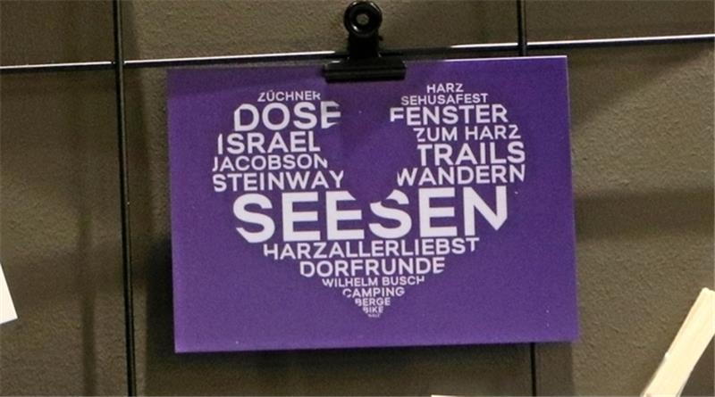 Tourist-Info in Seesen zieht ins Zentrum Das Herz-Logo ist der Seerose aus dem Wappen der Stadt nachempfunden. Foto: Gereke