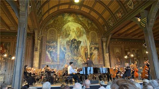 Das Kaiserpfalzkonzert mit Orchesterbegleitung ist jedes Jahr der Höhepunkt der Goslarer Klaviertage.