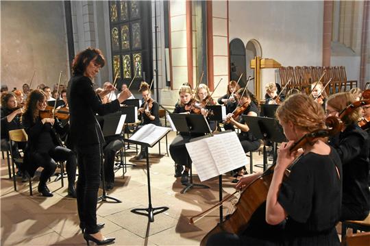 Das Kammerorchester der Kreismusikschule gestaltete die erste Hälfte des Konzerts. Foto: Hartmann