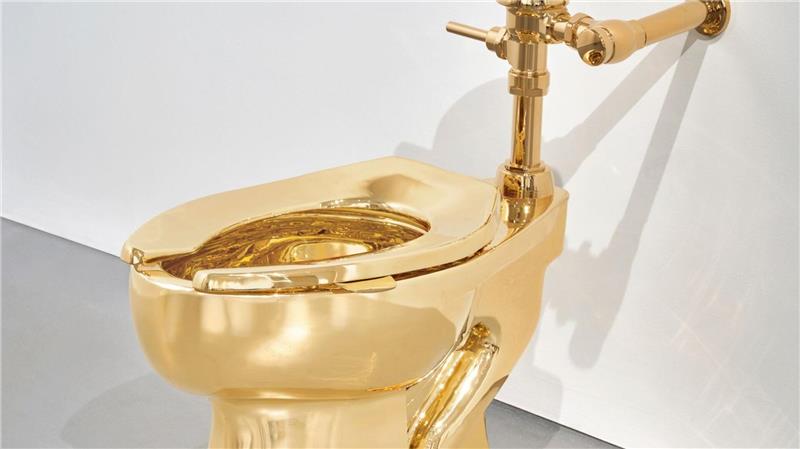 Das Klo ist voll funktionsfähig.