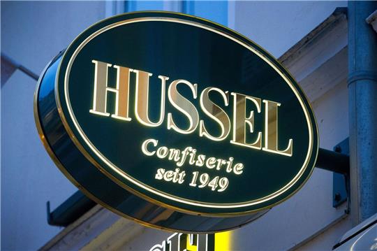 Das Logo der Confiserie «Hussel».