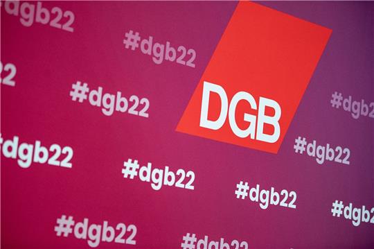 Das Logo des Deutschen Gewerkschaftsbunds (DGB).