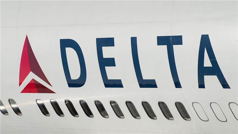 Hagel beschädigt Flugzeug - US-Maschine muss umkehren Das Logo von Delta Air Lines (Archivbild).