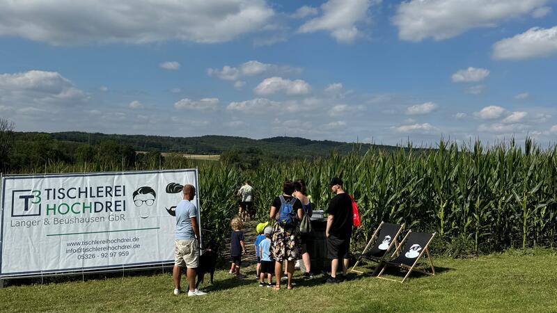Das Mais-Labyrinth in Grauhof hat am Wochenende eröffnet.