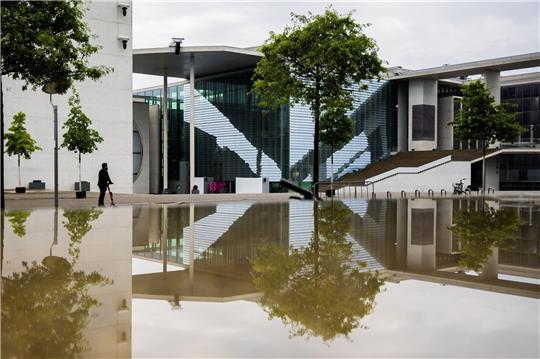 Das Marie-Elisabeth-Lüders-Haus des Deutschen Bundestages in Berlin.