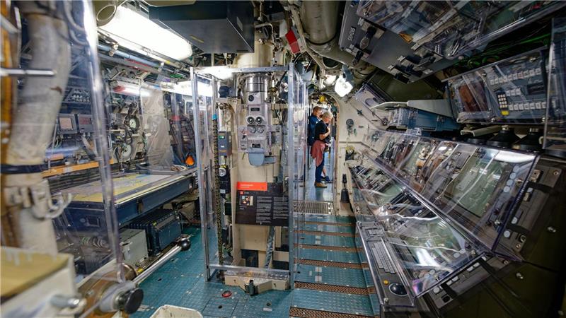 Ein U-Boot zum Staunen und Hören: U17 ist nun zugänglich Das Marine-U-Boot U17 von innen.