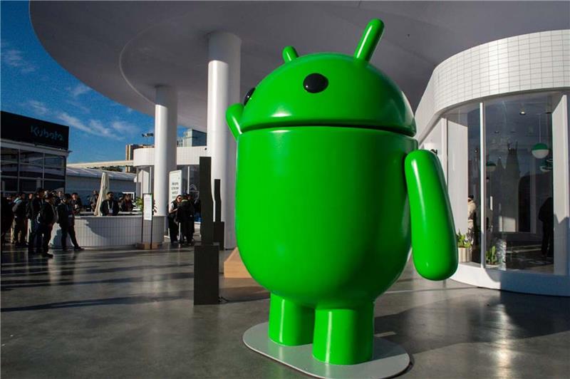 Das Maskottchen von Googles Mobil-Betriebssystem Android (Symbolbild).