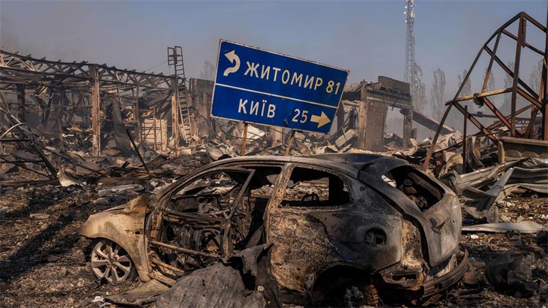 Das Munitionslager hätte nach Angaben ukrainischer Behörden nicht in einem Wohngebiet angelegt werden dürfen. 