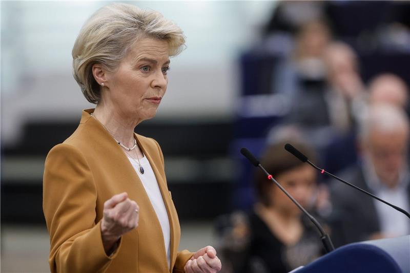 EU-Kommission stellt Industrie-Vorschläge vor «Das Netto-Null-Industrie-Gesetz sorgt für Tempo, Vereinfachung und es stellt Fördergelder bereit»: EU-Kommissionchefin Ursula von der Leyen.