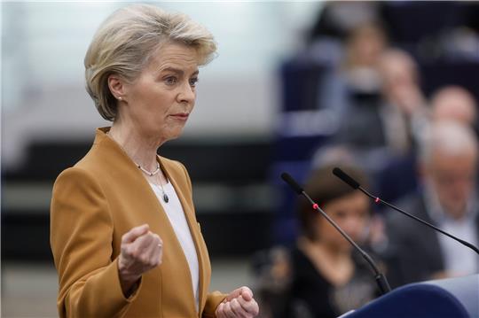 «Das Netto-Null-Industrie-Gesetz sorgt für Tempo, Vereinfachung und es stellt Fördergelder bereit»: EU-Kommissionchefin Ursula von der Leyen.