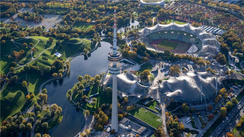 Sport-Hype oder Geld-Sorgen? München stimmt über Olympia ab Das Olympiazentrum mit dem ikonischen Olympiastadion soll das Zentrum der Spiele in München werden.