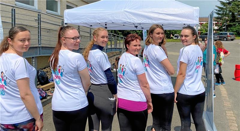 Vierter Frauensporttag in Clausthal-Zellerfeld Das Orga-Team trägt den Schriftzug vom Frauensporttag auf dem Rücken. Archivfoto: Nachtweyh