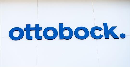 Das Ottobock-Logo vor weißem Hintergrund.