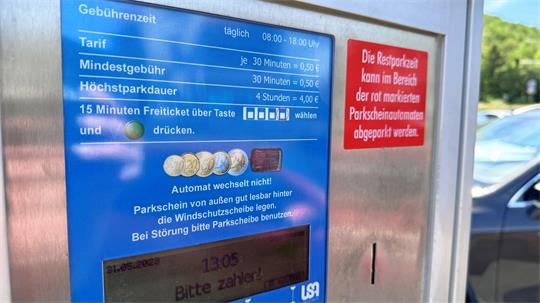 EIn Parkscheinautomat.