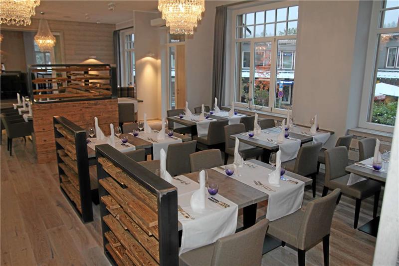 Das Restaurant im umgebauten Hotel Viktoria verfügt über 74 Plätze, außerdem gibt es eine Terrasse mit noch einmal 60 Plätzen.