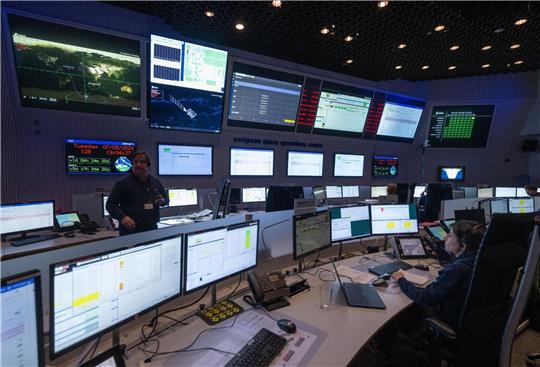 Das Satelliten-Kontrollzentrum der ESA.
