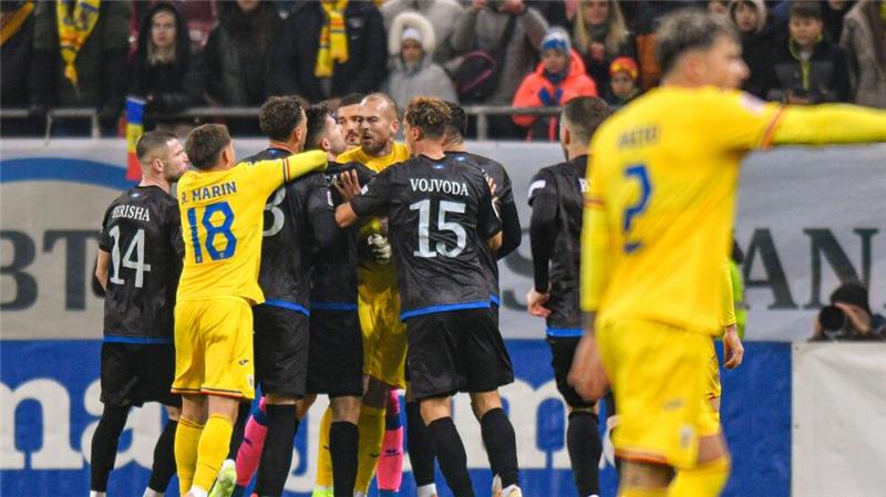 UEFA nach Spielabbruch durch Kosovo gefordert Das Spiel Rumänien gegen Kosovo wurde vorzeitig beendet.