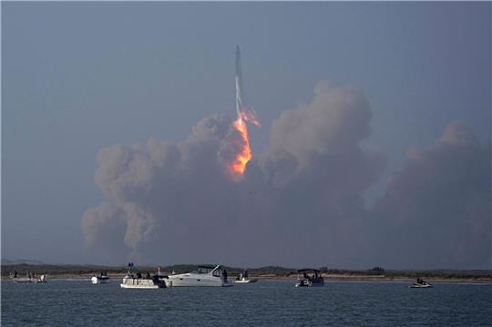 Das «Starship» von SpaceX war Mitte April erstmals zu einem unbemannten Teststart aufgebrochen.