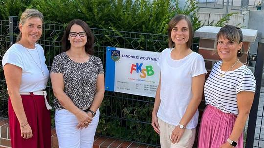 Das Team des FKSB berät Eltern und Tagespflegepersonen (v.l.): Sandra Malecki, Claudia Lühr, Conradine Bauer, Svenja Lazar.