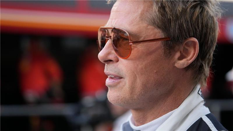 US-Regisseur Kosinski: Hamilton als Fahrlehrer unvergesslich Das Team um Hauptdarsteller Brad Pitt drehte viele Szenen an Rennwochenenden. (Archivbild)