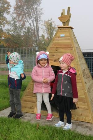 Das Tipi war ein Wunsch der Kinder.
