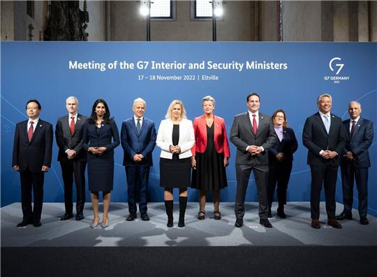 Das Treffen der G7-Innenminister in Eltville.