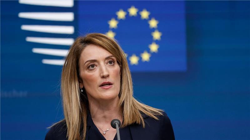 EU-Parlament: China hebt Sanktionen gegen Abgeordnete auf Das Verhältnis zu China bleibe „komplex und facettenreich“, sagt EU-Parlamentspräsidentin Roberta Metsola. (Archivbild)